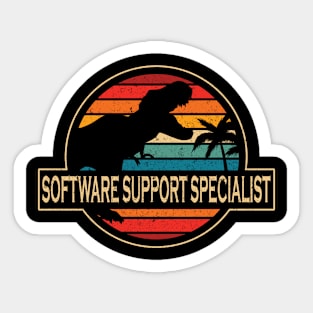 Software Support Specialist Dinosaur Sticker